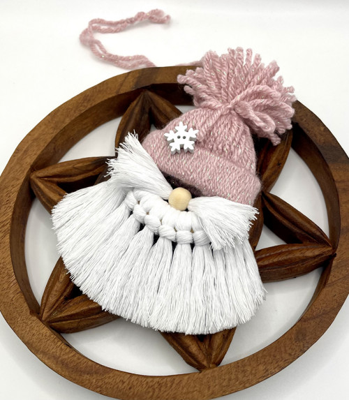 Macramé skřítci - starorůžová