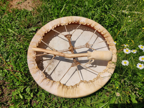 Šamanský buben velký - buben na přání - 50 cm