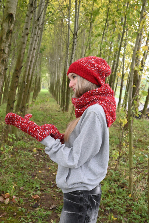 Set Pom Pom v červené — foto 1