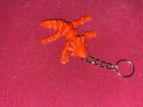 Pohyblivý přívěšek - 3D Axolotl