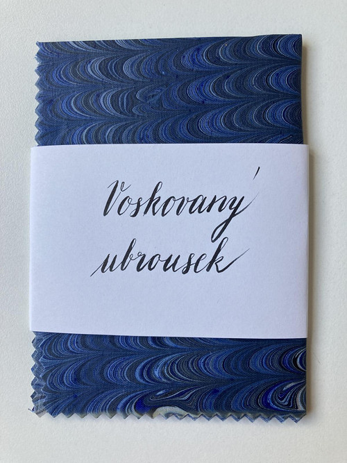 Mramorovaný voskovaný ubrousek — foto 1