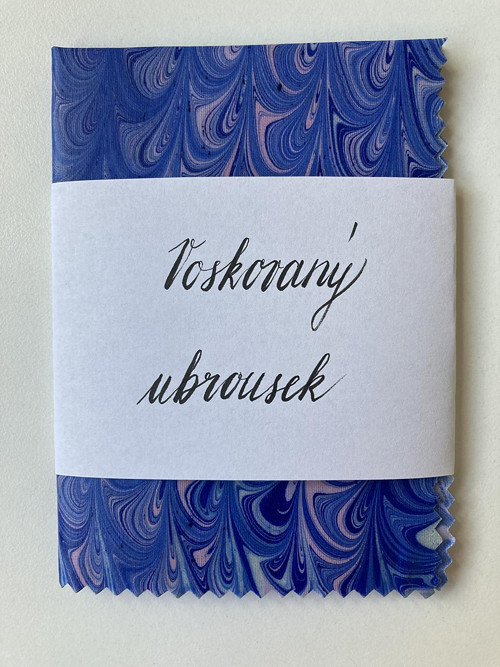 Mramorovaný voskovaný ubrousek — foto 1