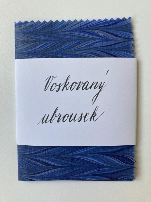 Mramorovaný voskovaný ubrousek — foto 1