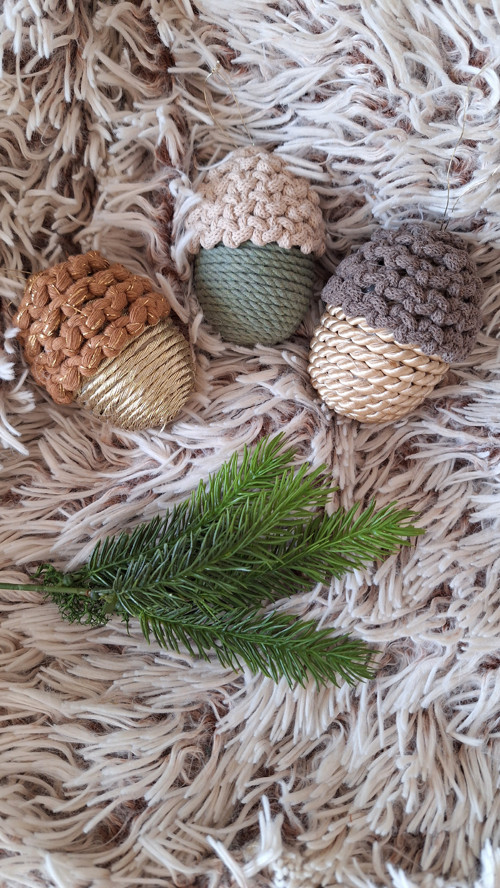 Boho žalud / macramé dekorace