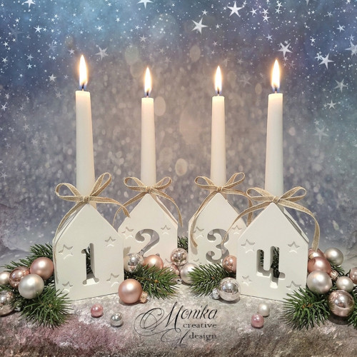 Svícen adventní 1 - 2 - 3 - 4 — foto 1