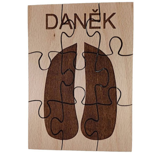 Puzzle stopy - DANĚK