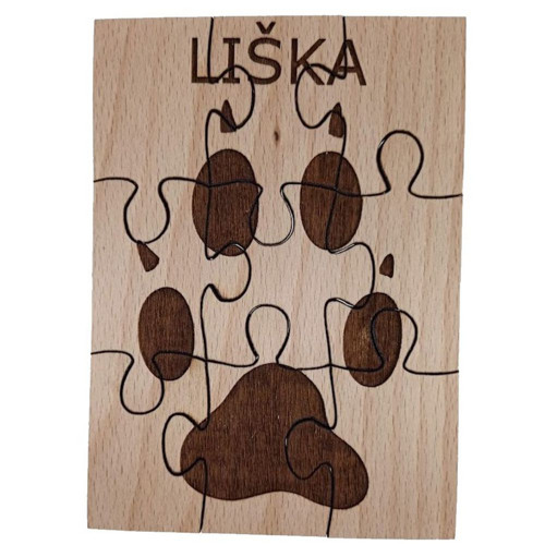 Puzzle stopy - LIŠKA