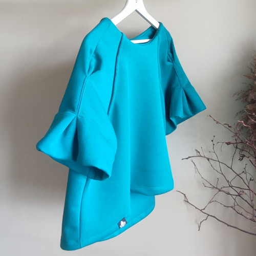 Elegantní mikina Chloi / Cyan