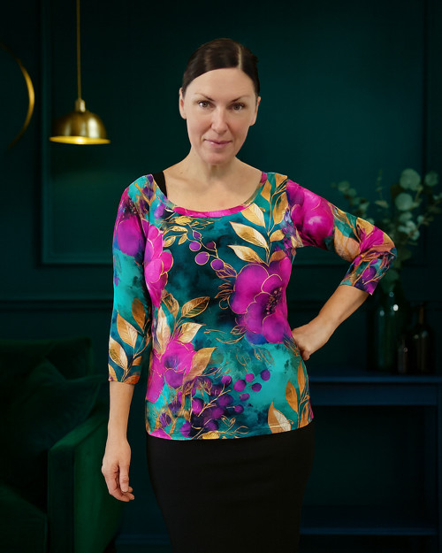 Dámské tričko, 3/4 rukáv - S, M, L, XL