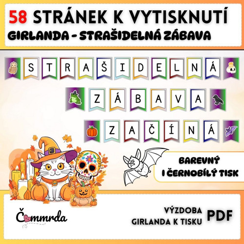 Girlanda - Strašidelná zábava (PDF k tisku)