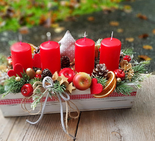 Adventní krabička se stromečkem — foto 1