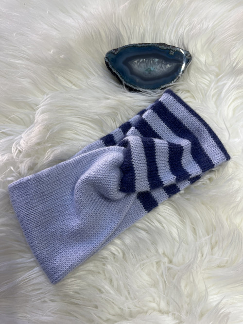 Široká, pletená čelenka Alpaca+Vlna