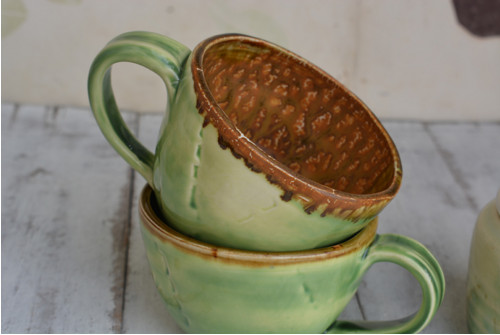 Porcelánový šálek s borovicemi, 250 ml