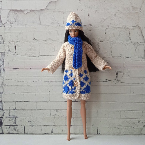 Barbie, FR, Integrity - čepice, kabát, šála — foto 1