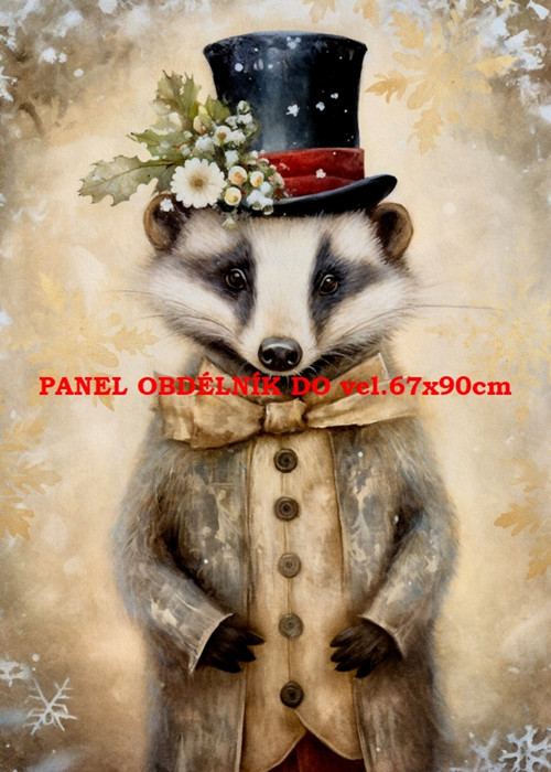 Bavlněný panel 17x25 cm - skladem
