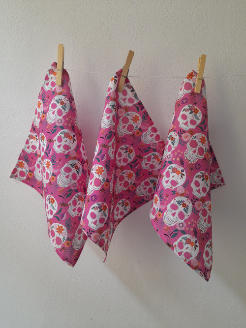 Kapesník Twilight - Sugar Skulls Pink