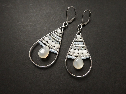 Náušnice "Moonstone dream"