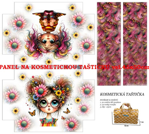 Panel na taštičku bavlna — foto 1
