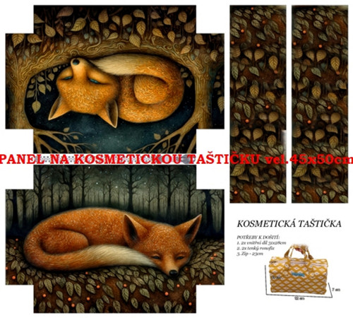 Panel na taštičku bavlna — foto 1