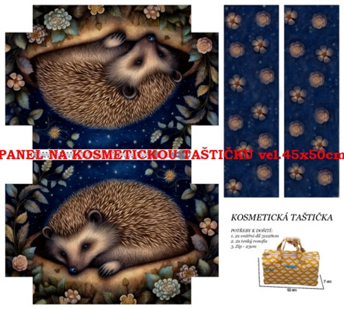Panel na taštičku bavlna — foto 1