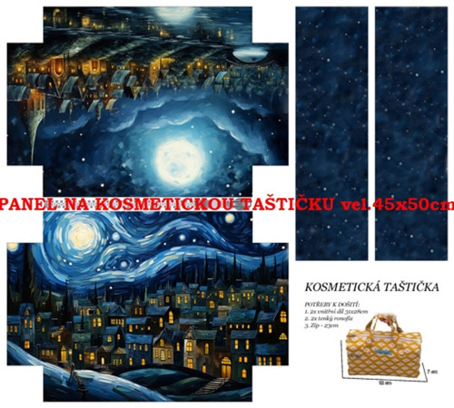 Panel na taštičku bavlna — foto 1