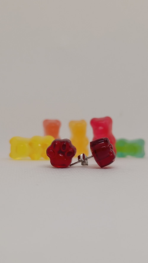 Paw Bonbons bright red