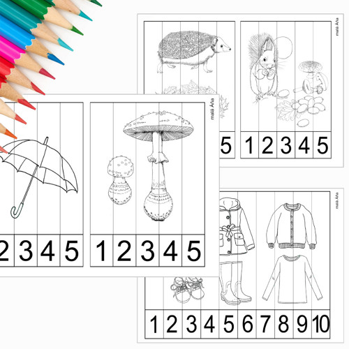Puzzle Proužky - Podzim Pdf