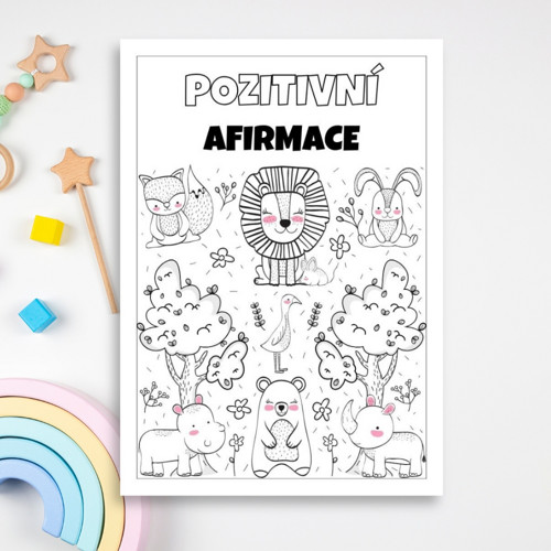 Pozitivní afirmace: Omalovánky pro děti | PDF