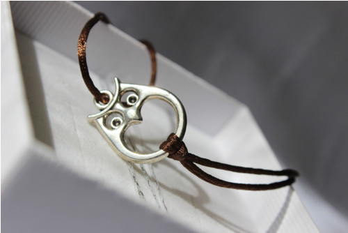 Sova, amulet . Náramek.