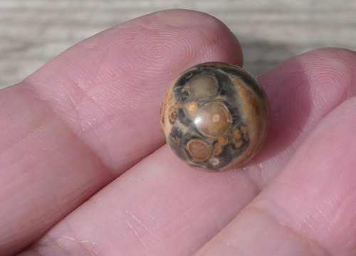 Kulička 12,2 mm - jaspis leopardí V600