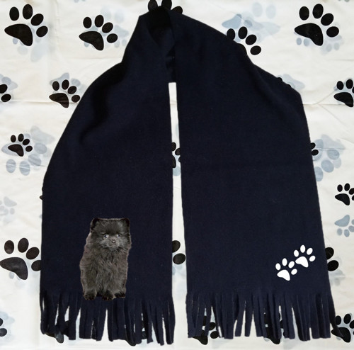 ŠPIC POMERANIAN ZIMNÍ FLEECOVÁ ŠÁLA s ref. prvkem