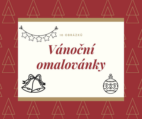 Vánoční omalovánky pro menší děti (pdf)