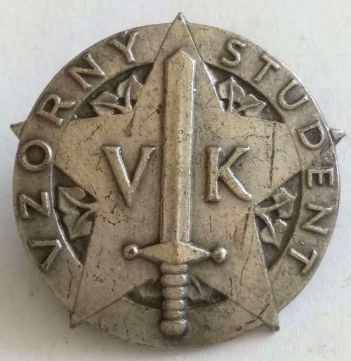 ČSSR Vojensky odznak Vzorny student vojenske kat.