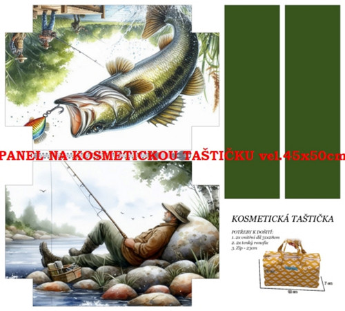 Panel na taštičku bavlna — foto 1