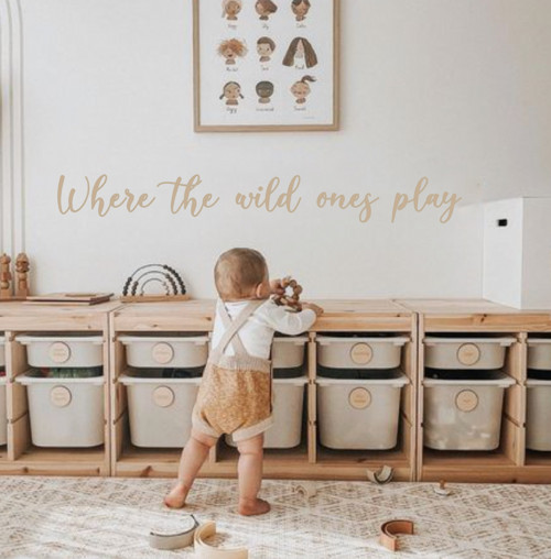 Nápis: Where the wild ones play