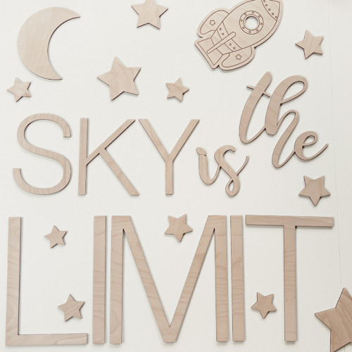 Nápis: Sky is the limit