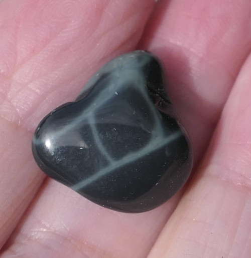 Obsidián pavoučí (18 mm) V604