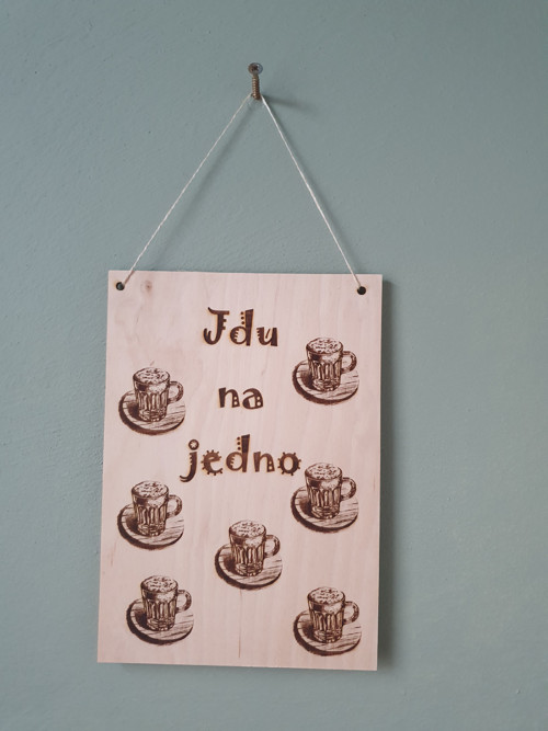 Vtipný cedulka vhodná jako dárek
