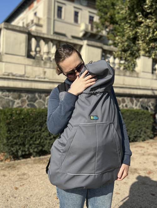 Zateplená Softshellová kapsa na nosítko 2v1