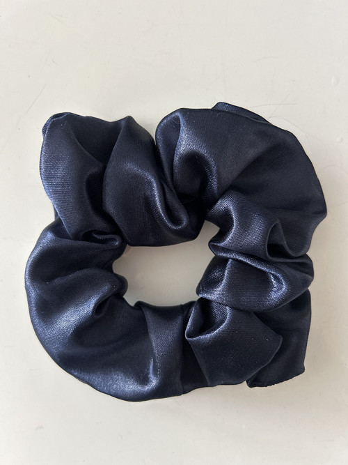 Scrunchie gumička - Tm. modrá Vel. L