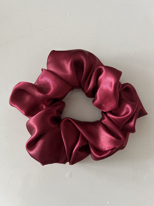 Scrunchie gumička - Vínová - Vel. L