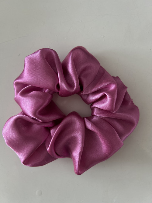 Scrunchie gumička - Růžová - Vel. L