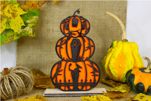 Halloweenová dekorace na stůl
