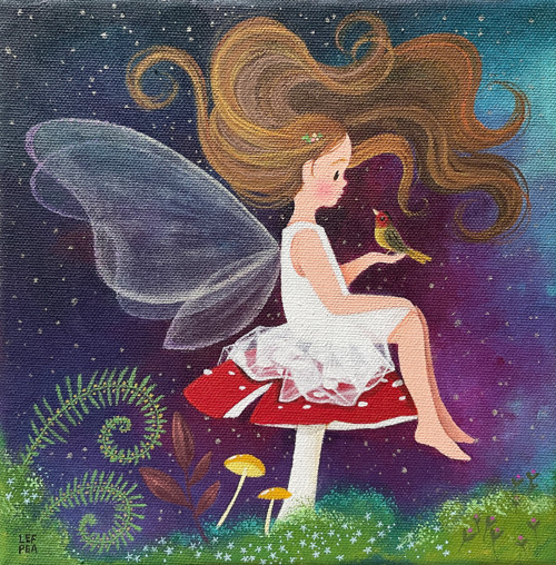 Lesní víla - 20x20cm — foto 1