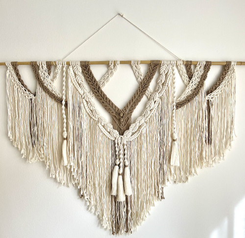 Macramé/Natural a Pískové MAXI