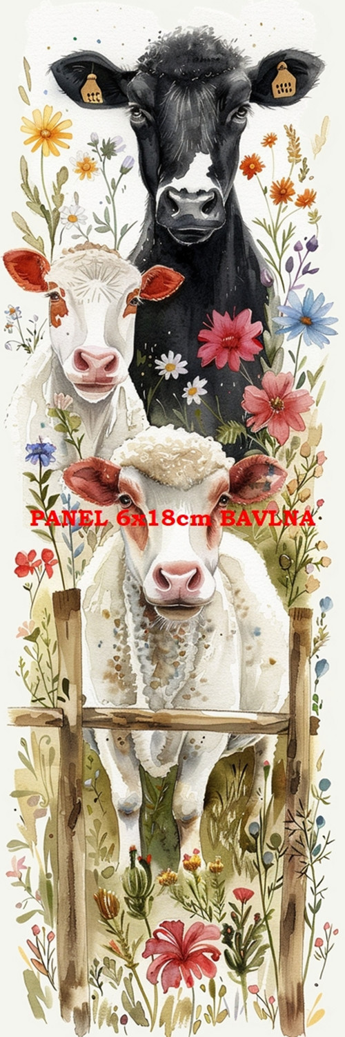 Kočárkovina panel 6x18 cm skladem — foto 1