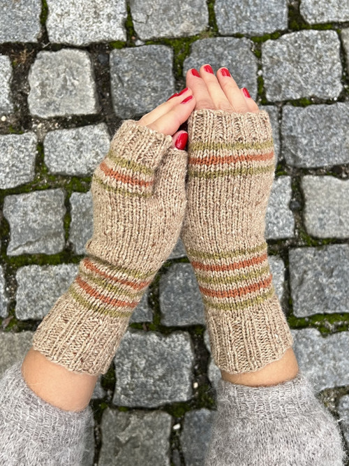 Rukavice bezprstové Soft Tweed Merino - Alpaca
