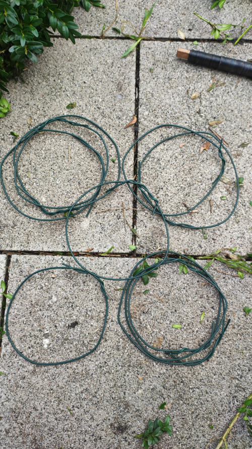 Drátová obruč na věnečky 20 cm 5 kusů
