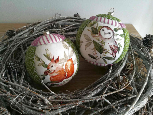 Vánoční ozdoby - Sada Podzimní zvířátka 1