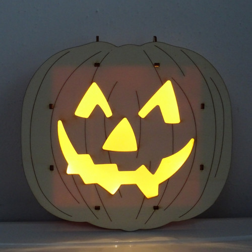 3D závěsná dýně na halloween - motiv 4